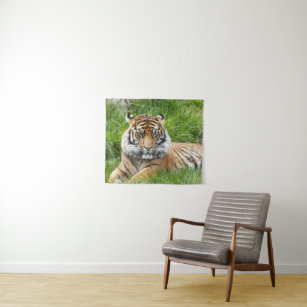 Big Cat Sumatran Tiger Photo Tapestry