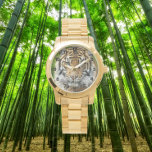 Big Cat Sumatran Tiger w/Black Numerals Watch<br><div class="desc">Men's stylish wrist watch with black numerals that features the photo image of big cat Sumatran Tiger,  an endangered animal species. Select your watch from several styles.</div>