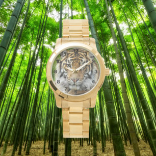 Big Cat Sumatran Tiger w/Black Numerals Watch