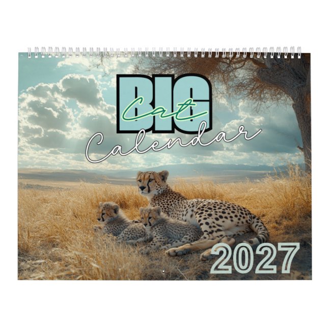 Big Cat Wall Calendar 2027 (Cover)