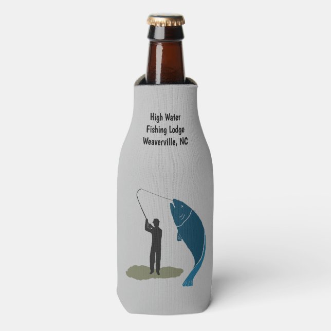 Big Catch Customisable Fisherman's Bottle Cooler (Bottle Front)