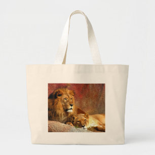 Big Cats - 6 Large Tote Bag
