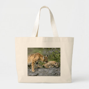Big Cats - 9 Large Tote Bag