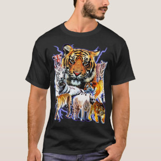 Big Cats And Kittens With Very Cool Lightning Sick T-Shirt