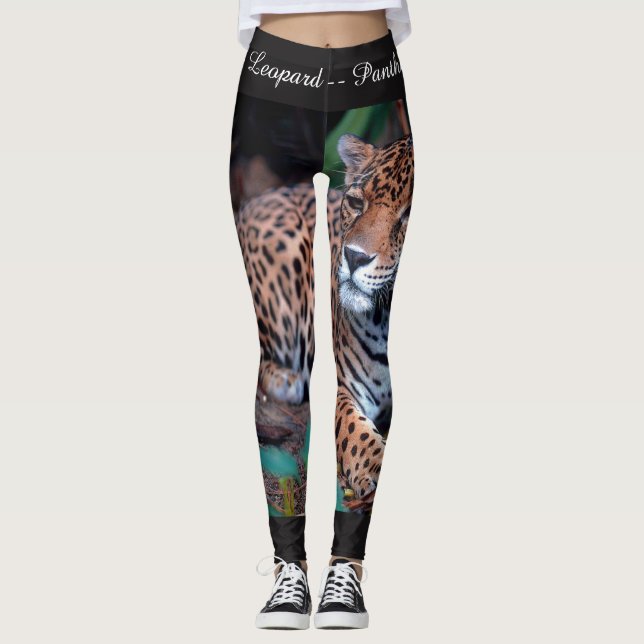 Big Cats Custom Leggings: Jaguar Leggings (Front)