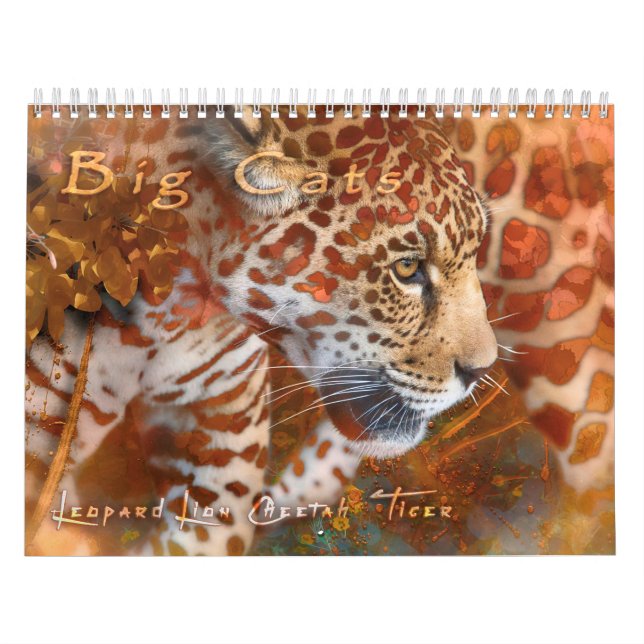 BIG CATS WILDLIFE ART CALENDAR (Cover)