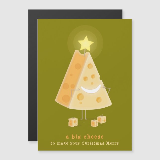 Big Cheese Magnetic Christmas Card (Front/Back)