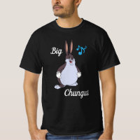 Big chungus-T-shirt, meme, cartoon rabbit, Funny