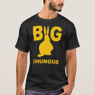 Big Chungus Yellow Shadow Fat Bunny Rabbit T-Shirt