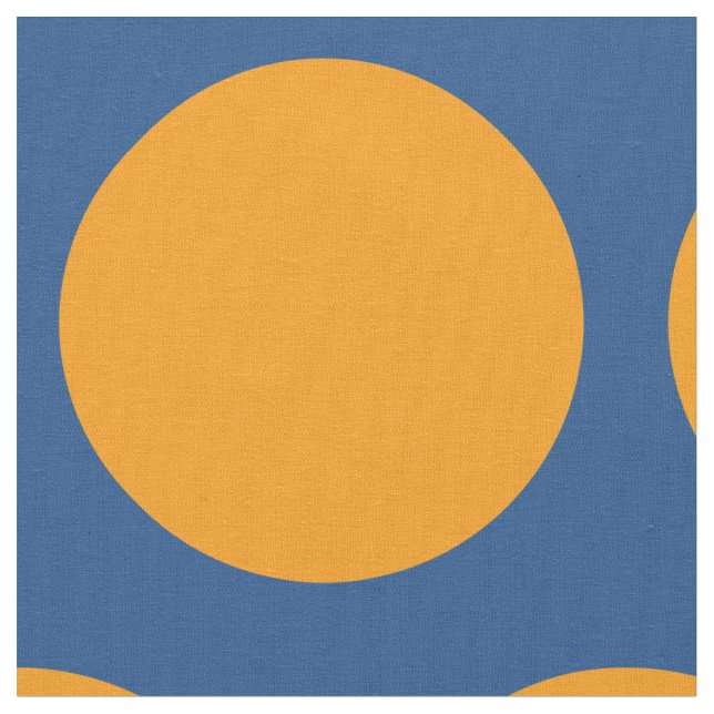 Big Circle Polka Dot Pattern Fabric (Close Up)