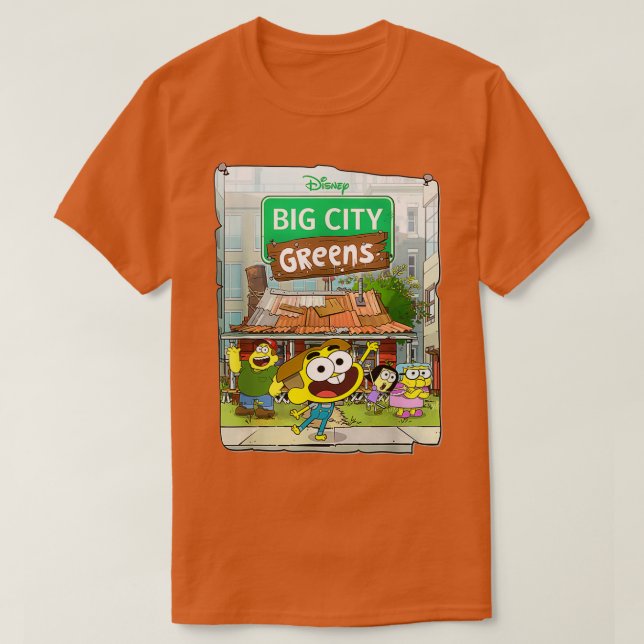 Big City Greens Cricket and Family T-Shirt (Design Front)