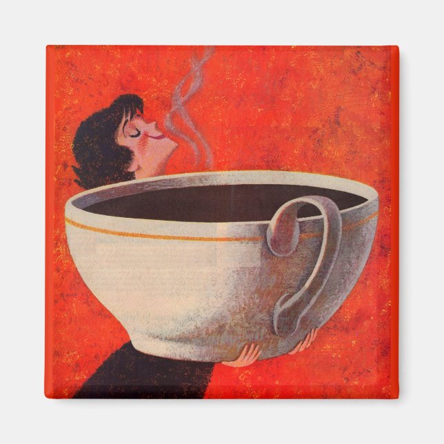 big coffee drinker magnet (Front)