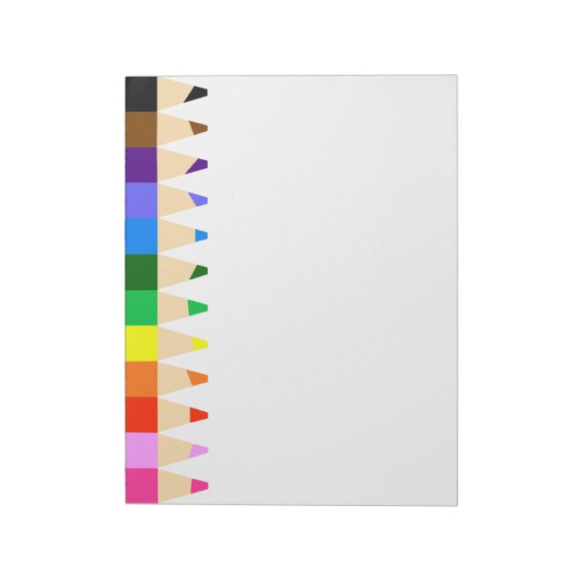 Big Coloured Pencils Notepad (Rotated)
