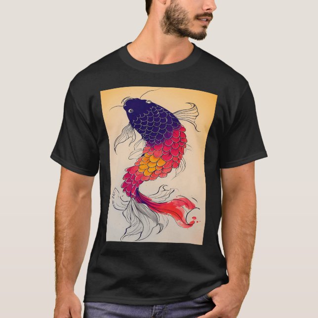Big colourful fish T-Shirt (Front)