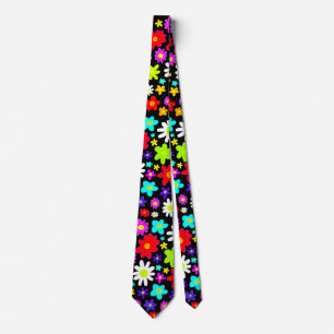 Big Colourful Flowers II Tie