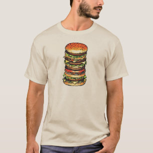 Big, colourful hamburger T-Shirt