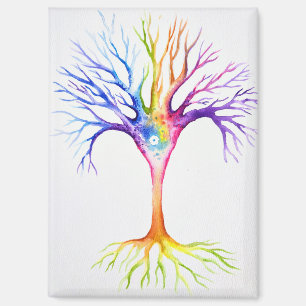 Big colourful neuronal tree magnet
