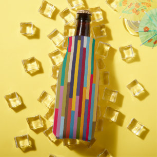 Big Colourful Stripes Bottle Cooler