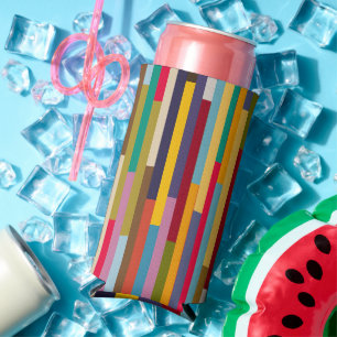 Big Colourful Stripes Seltzer Can Cooler