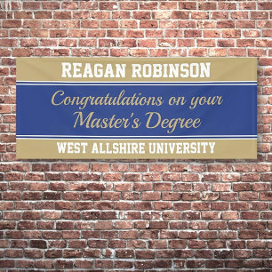 Big Congrats! Large Master's degree banner