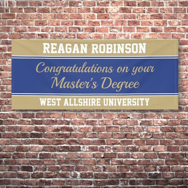 Big Congrats! Large Master's degree banner (Creator Uploaded)