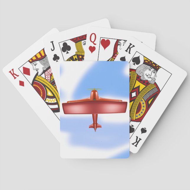 Big Cool Adventurous Flying Classic Playing Cards (Back)
