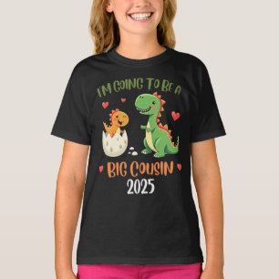 Big Cousin Dinosaur Im Going To Be Cousin Baby Rex T-Shirt