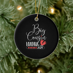 Big cousin loading 2024 for pregnancy announcement ceramic tree decoration