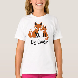 Big Cousin - Mod Fox family announcement t-shirts