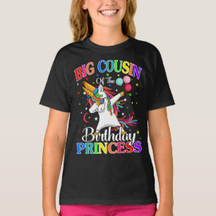 Big Cousin Of The Birthday Princess Unicorn T-Shirt
