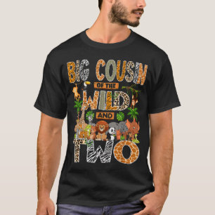 Big cousin of the wild & two 2nd birthday boy T-Shirt