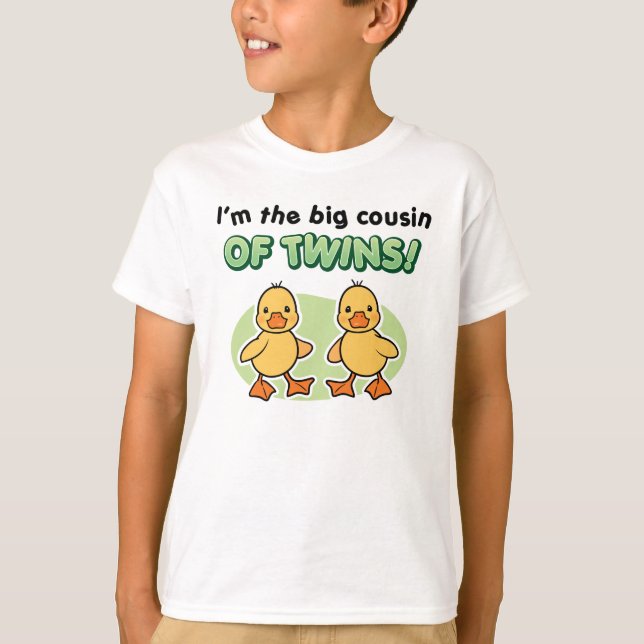 Big Cousin of Twins Ducks T-Shirt (Front)