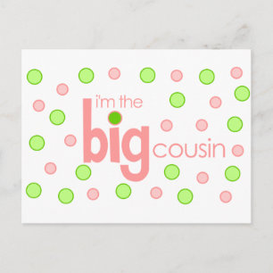 Big cousin polkadot T-shirt Postcard