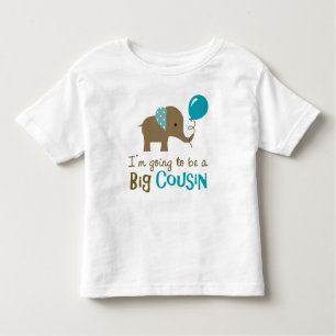 Big Cousin to be - Mod Elephant Toddler T-Shirt
