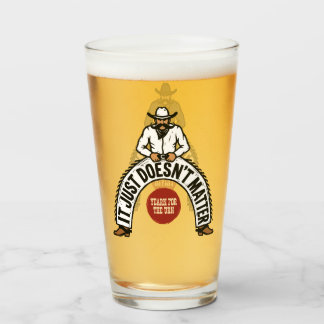 Big Cowboys White & Black Glass