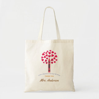 Big crayon tree / Teacher Appreciation Tote Bag
