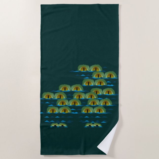 Big Croc Beach Towel (Front)
