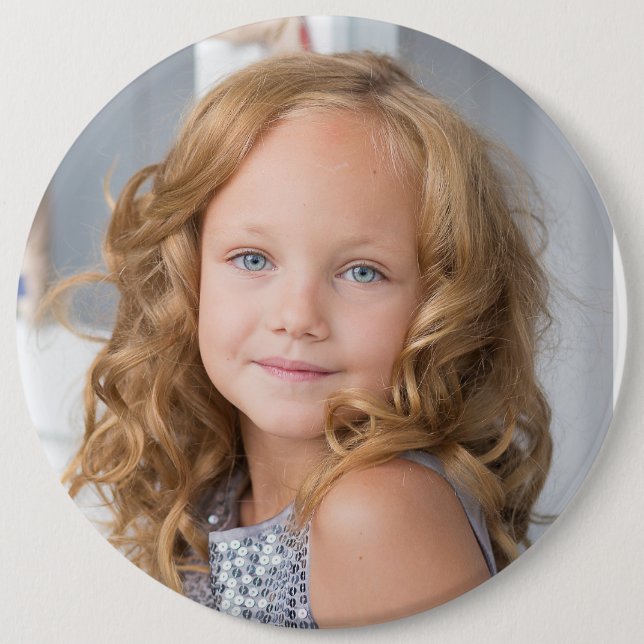 BIG custom photo round button (Front)
