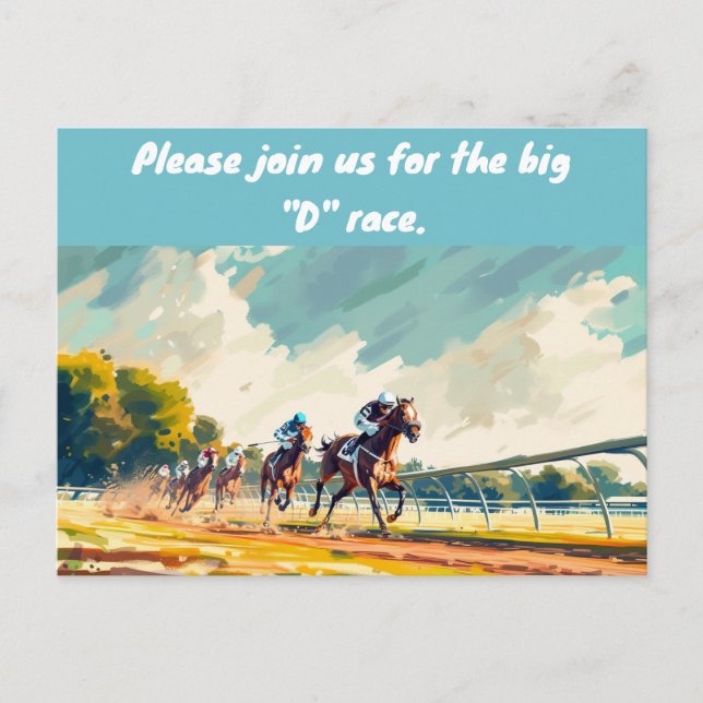 BIG "D" RACE INVITATION (Front)