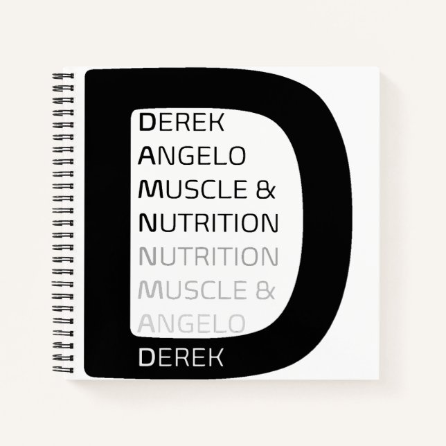 Big D Spiral Notebook (Front)