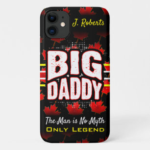 Big Daddy Canadian Maple (Your Name) on Black Case-Mate iPhone Case