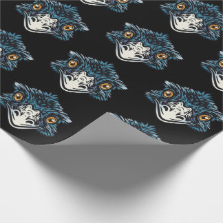Big Daddy Emu large Australian bird blue  Wrapping Paper