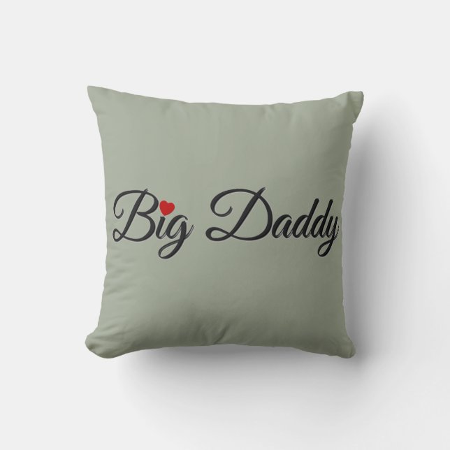 Big Daddy with Red Heart Cushion (Front)