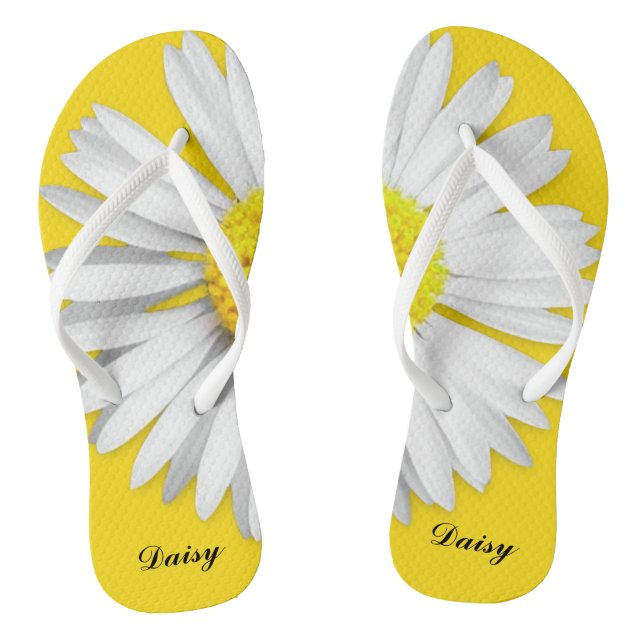 Big Daisy Personalised Flip Flops (Footbed)