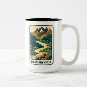 Big Darby Creek Ohio Colors Two-Tone Coffee Mug