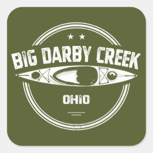 Big Darby Creek Ohio Kayaking Square Sticker