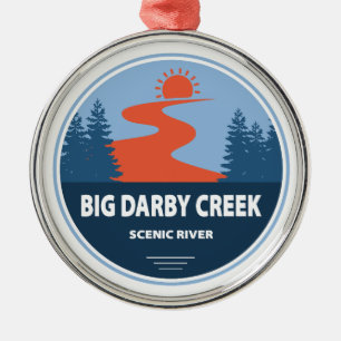 Big Darby Creek Scenic River Ohio Metal Tree Decoration