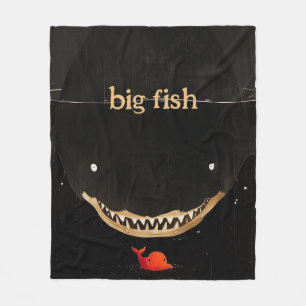Big Dark Shark Fleece Blanket
