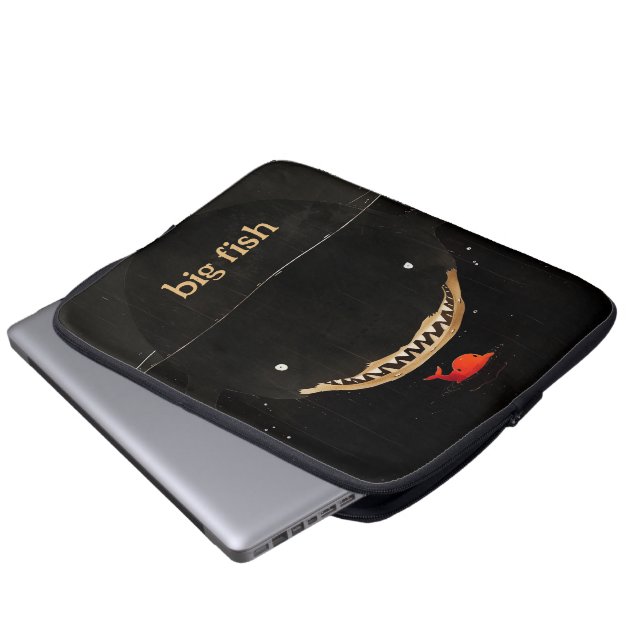 Big Dark Shark Laptop Sleeve (Front Bottom)