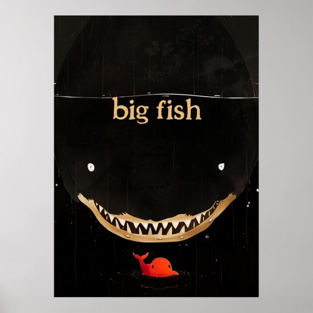 Big Dark Shark Poster (Front)